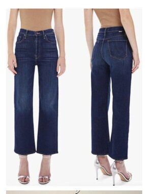 MOTHER The Rambler Ankle Off Limits High Rise Straight Jeans 31 , 28 IN